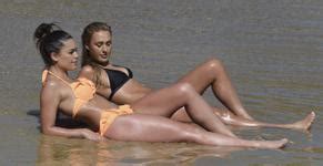 Olympia Valance Wearing Sexy Bikini With Friend Camilla Ratliff On