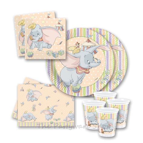 Disney Dumbo Baby Shower Party Packs For 10 And 20 Guests Dumbo