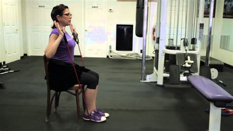 Resistance Band Exercises For A Quick Chair Workout Exercise For Your