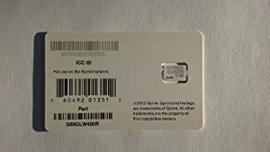 We did not find results for: Amazon.com: Sprint ICC ID Nano SIM Card for iPhone 5 SIMGLW406R: Cell Phones & Accessories