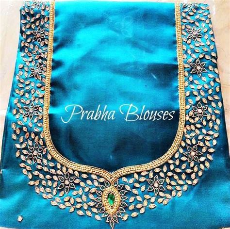 Kundan Work Embroidery Blouse Work Designs Embroidery Blouse Designs