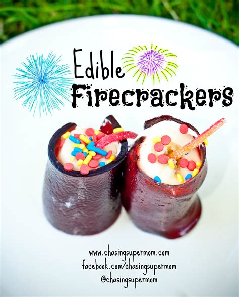 Edible Firecrackers Chasing Supermom