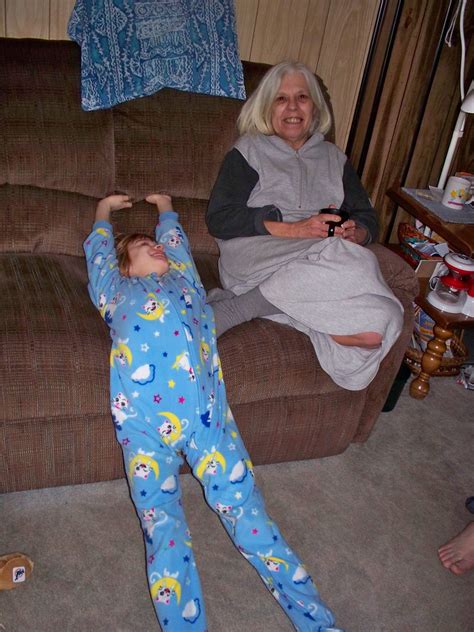 Em Stretches Out Next To Grandma Abbamouse Flickr