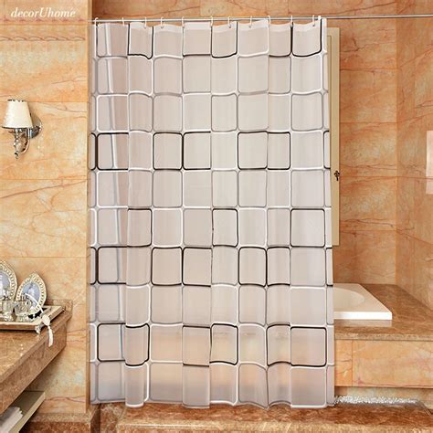 Decoruhome 180x180cm Square Style Waterproof Polyester Shower Curtain Cortina Bathroom Decor 12