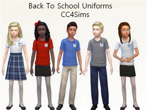 The Sims 4 Custom Content School Uniform Pintrest Failsno