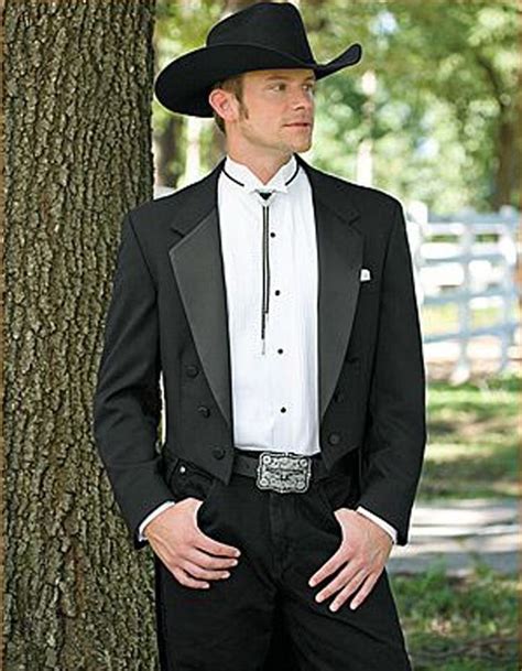 Mens Western Cowboy Tail Tuxedo In Black 44s Cowboy Tuxedo Western