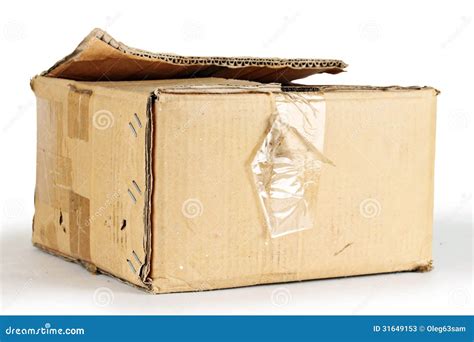Cardboard Box Stock Image Image Of Open Object Corrugated 31649153