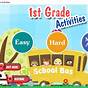 Learning Activities For 1st Graders Online