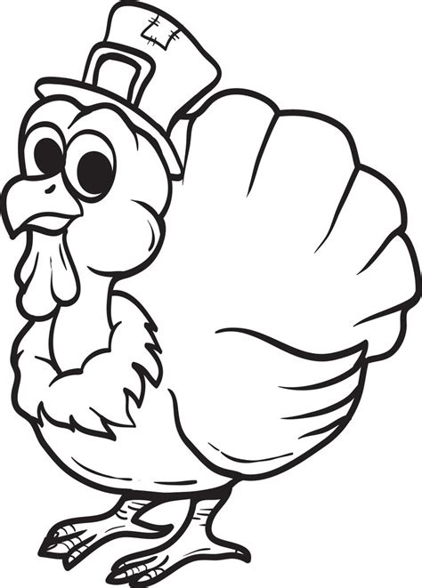 Here are 10 best thanksgiving turkey coloring sheets Printable Thanksgiving Turkey Coloring Page for Kids #7 ...