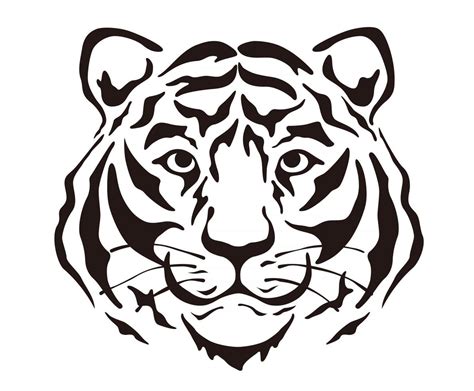 Tiger Drawing Black And White
