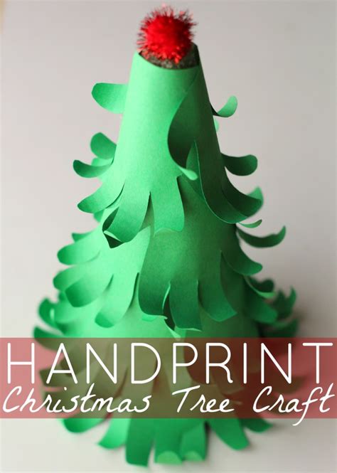 Easy 3d Handprint Christmas Tree Craft