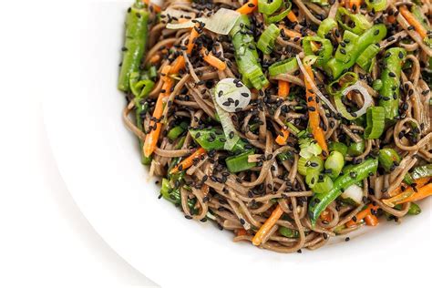 Soba Noodle Salad With Sesame Ginger Soy Vinaigrette The Lemon Bowl