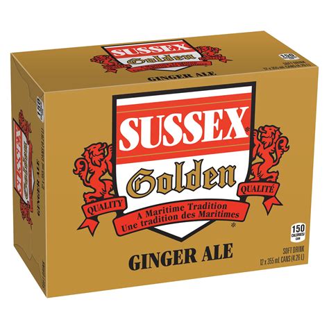 Sussex Golden Ginger Ale 12pk 355ml Giant Tiger