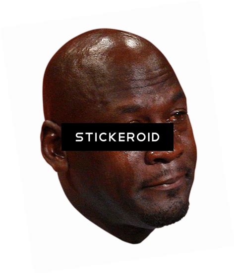 Michael Jordan Crying Meme Clipart Large Size Png Image Pikpng