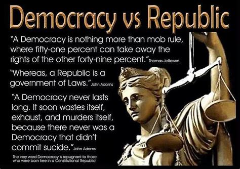 It is a myth that the opposite of engineering and science is art. Democracy vs a Republic Perfectly Explained For Dummies