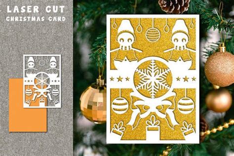 Paper Cut Christmas Card Svg Design Graphic By Cutting Edge · Creative