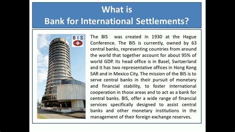 What Is Bank For International Settlement Youtube
