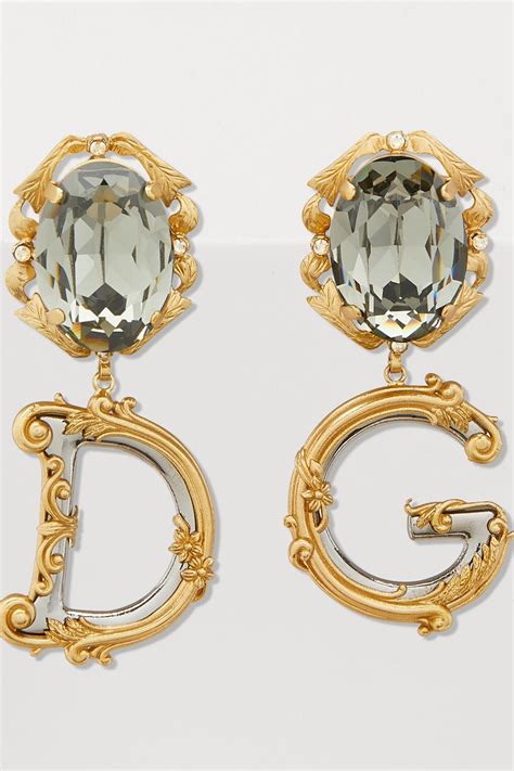 Lyst Dolce And Gabbana Dg Earrings In Metallic