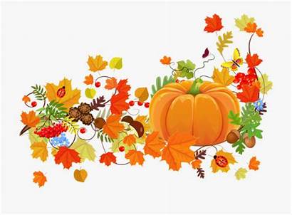 Clipart Fall Pumpkin Thanksgiving Floral Month History