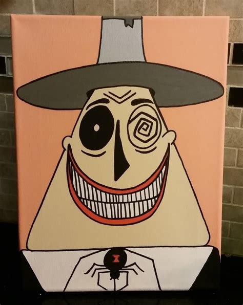 The Mayor From Nightmare Before Christmas Original Acrylic Painting