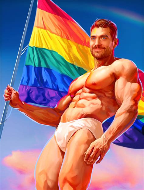 Rule 34 Caucasian Caucasian Male Ginger Lgbt Pride Male Male Only Muscles Muscular Muscular