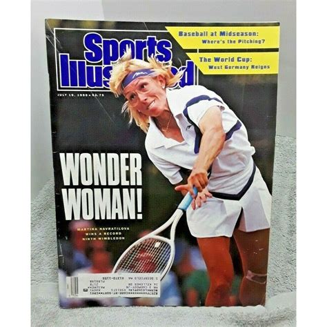 Sports Illustrated Martina Navratilova Wimbledon Champion July Etsy