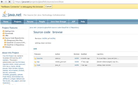 Java How To Download And Import Glassfish Source Code Into Netbeans For Web Application