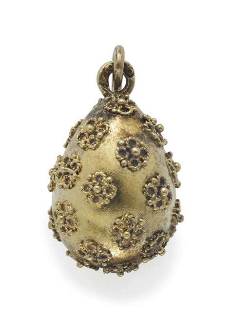 A Gold Pendant Egg Marked FabergÉ Circa 1900 Christies