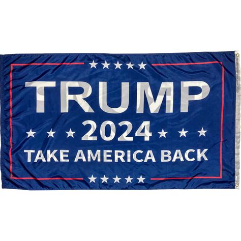 trump 2024 take america back flag 3 x 5 ft dbl sided outdoor