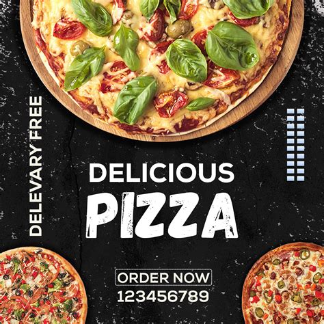 Pizza Instagram Banner Design Behance Behance