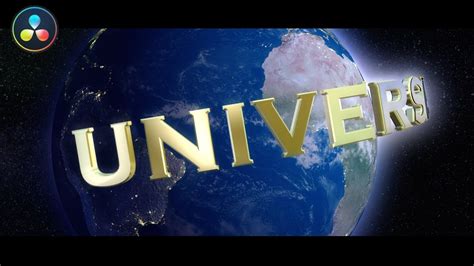 Universal Studios Logo Intro Animation In Davinci Resolve Step By