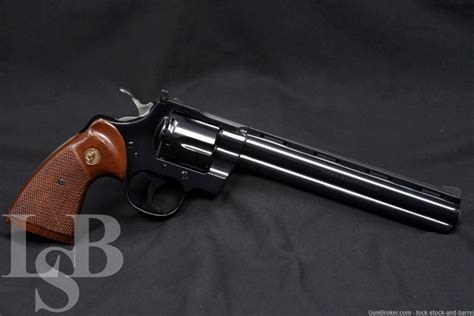 Rare Colt Python Target Model I3682 8″ Blue 38 Special Revolver 1980