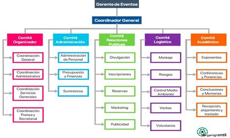 Organigrama Para Hacer Eventos 2024 Función Características Estructura