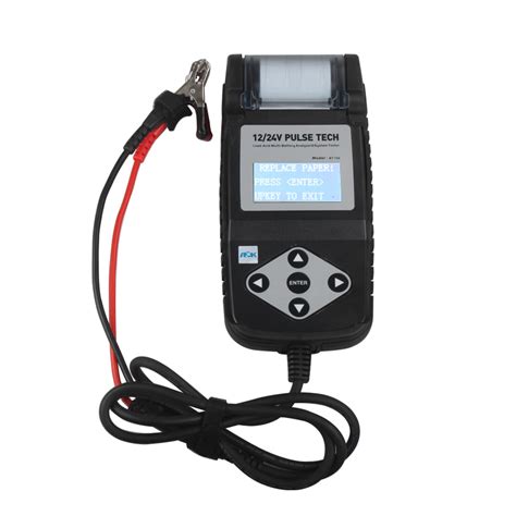 The first test with your multimeter will measure dc voltage, indicated with a solid line and a dashed line above a letter v. BT750 Battery Tester 12/24V Automotive Battery Analyzer ...