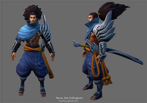 Yasuo From League Of Legends Hand Painted Texture League Of Legends