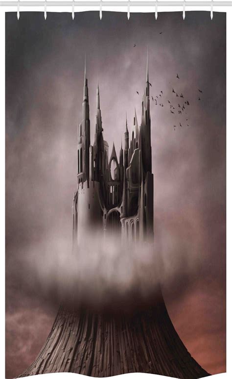 Fantasy Stall Shower Curtain Castle Clouds 8682411886989 Ebay Fairy
