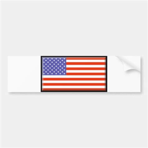 United States Flag Bumper Sticker Zazzle