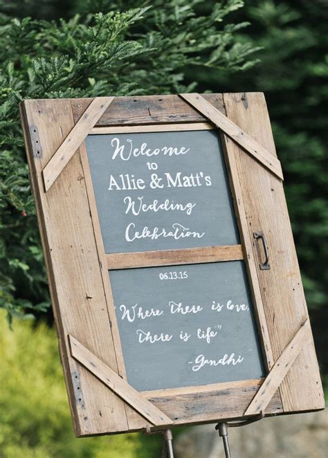 Rustic Elegant Outdoor Wedding At Devine Ranch Wedding Chalkboard