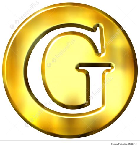 Golden Letter G Amulette