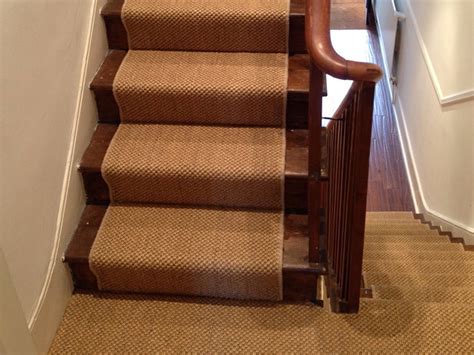 Sisal Carpet Installation To Stairs Staircase London By The