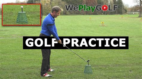 Golf Practice Ball Above The Feet On The Driving Range Youtube