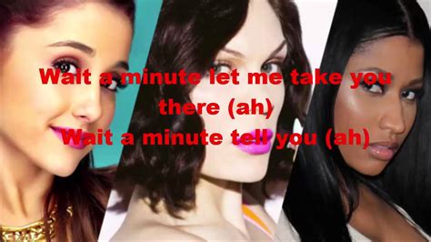 Jessie J Ariana Grande Nicki Minaj Bang Bang Lyrics Youtube