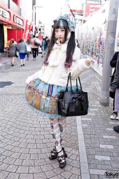 Rinrin Doll On Takeshita Dori In Angelic Pretty And Milk Harajuku Fashion