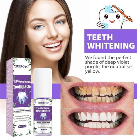 v34 colour corrector toothpaste purple toothpaste for teeth whitening whitening toothpaste for