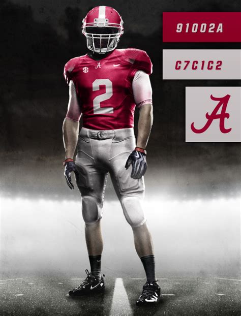 It isn't the uniform that separates one football player from the others; Original uniform concepts for the Alabama Crimson Tide