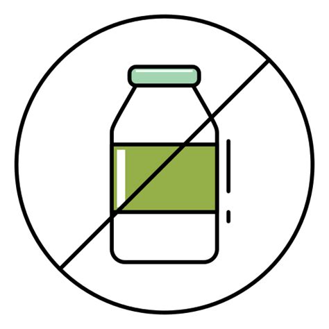 No Milk Generic Thin Outline Color Icon