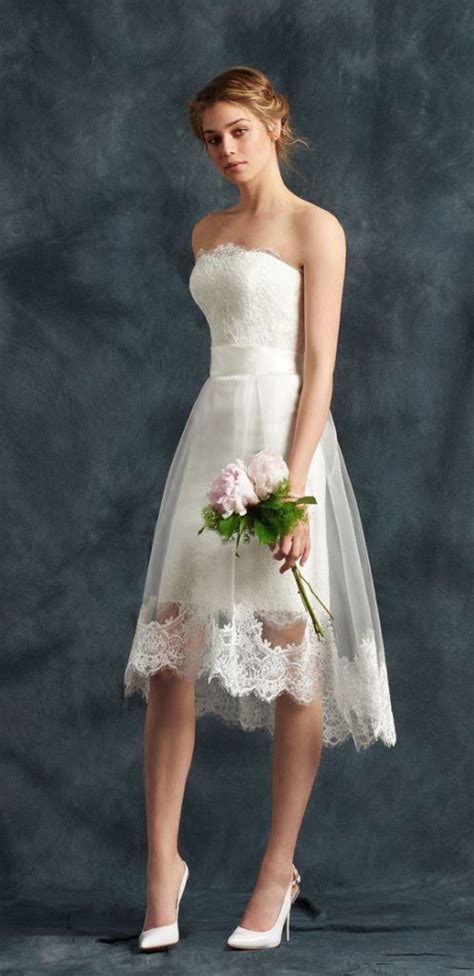 It is a given that short wedding dresses make perfect choices for beachside or summer weddings (and lessen the chance of a soiled train). wedding-dresses-40-10182016-km - MODwedding | Short ...