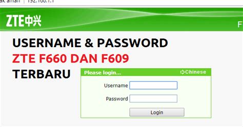 Changing the admin password, router reset procedure. Username dan Password Indihome modem Zte F660 dan F609 terbaru