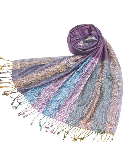 Womens Pashmina Scarf Shawl Chic Paisley Scarves For Ladies And Girls