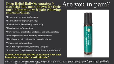 Young living deep relief 10ml roll on muscle and joint soreness/pain sprains. Pin on Essential Oils